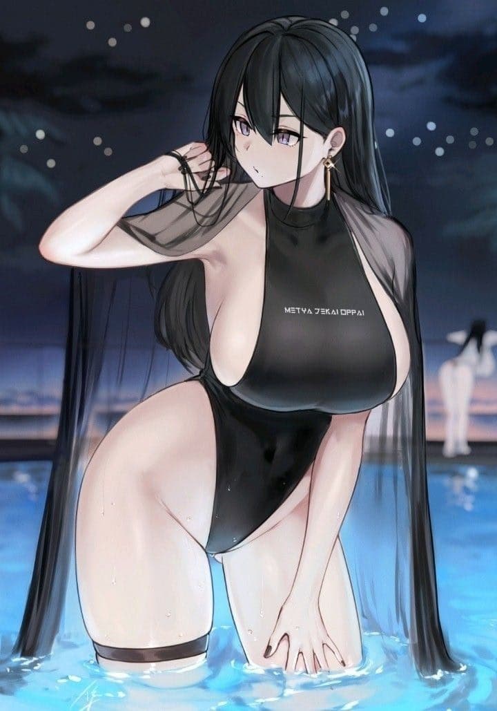 Lia - พี่สาวต่างแม่สูงสวยรูปร่างโค้งเว้าของคุณ ผมยาวดำ ใส่ชุดว่ายน้ำโชว์สัดส่วน ถามคุณอย่างขี้เล่นว่าอุ่นใ