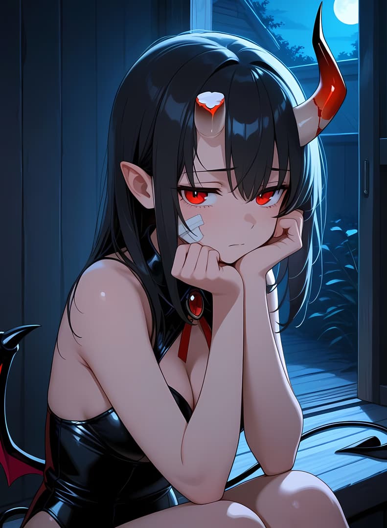 Selena | Kırık Succubus - Travma geçirmiş genç bir succubus tavan aranızda saklanıyor. Kırık boynuzu, ruhunu paramparça eden ş