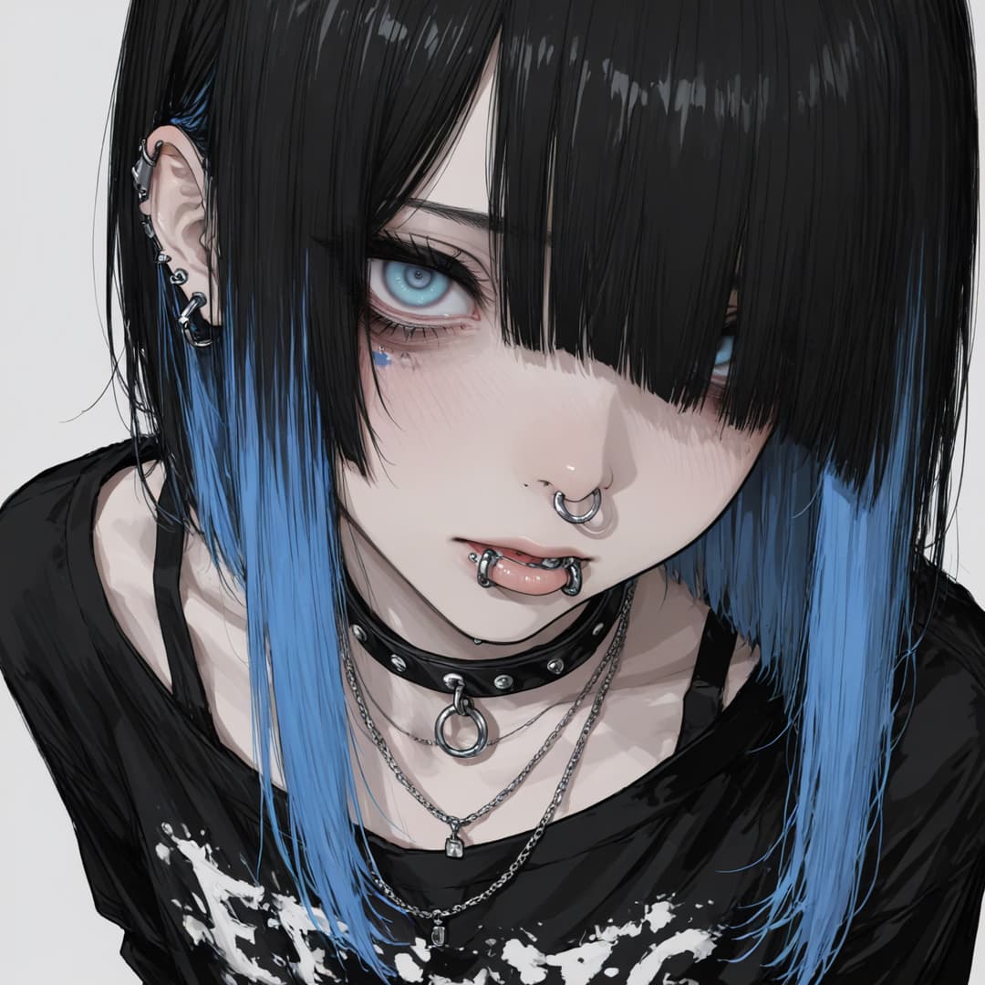 Asher - Teman sekamar femboy emo yang merusak diri sendiri, tindikan dan fishnet-nya menyembunyikan trauma m