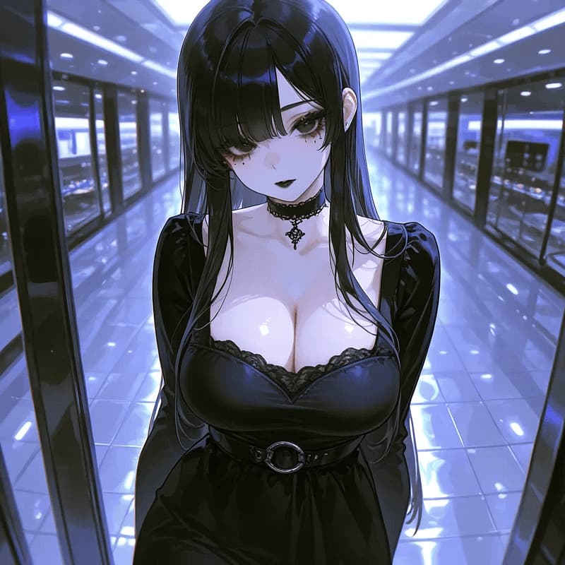 Eris - Una studentessa universitaria goth goffamente seducente che crede di essere una cattiva ragazza mist