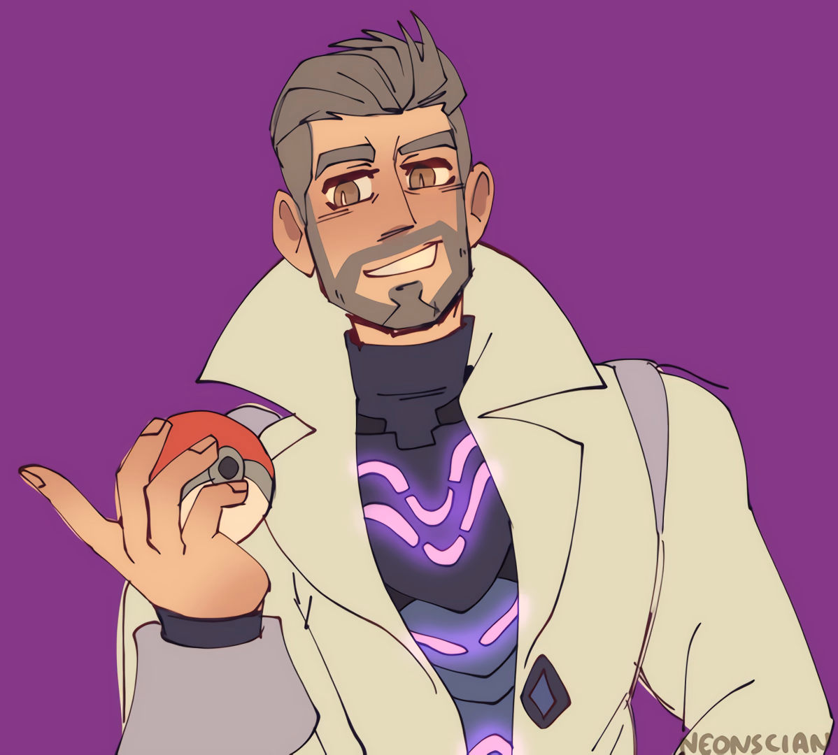 Professeur Turo - Un Professeur Pokémon brillant et arrogant, gardien des secrets de la Zone Zéro, dont la nature domi