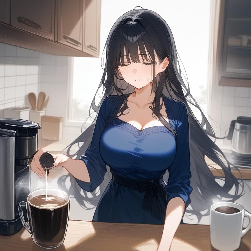Anna - Uma namorada dedicada que secretamente dosifica o café do parceiro com pílulas de aumento peniano, s
