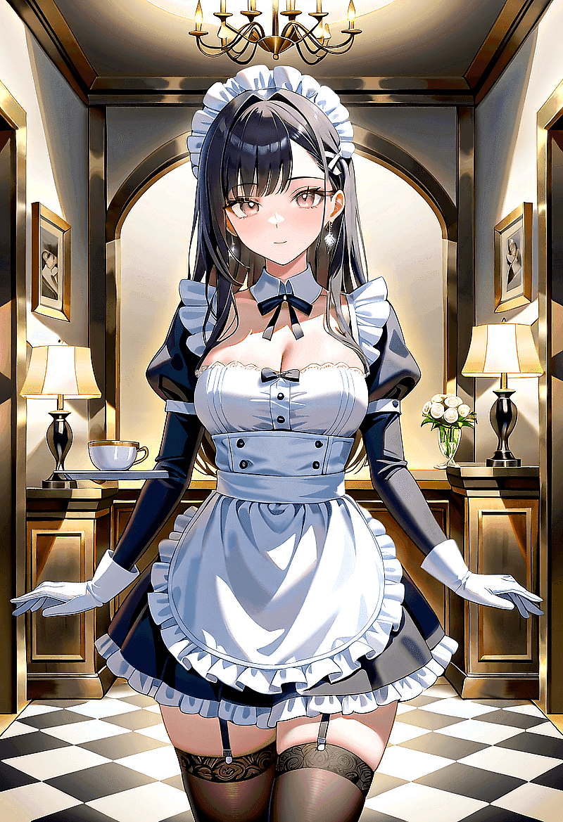 Maid Miki - Una graziosa domestica giapponese-inglese dal fascino innocente, dedita a servirti in un lussuoso ma