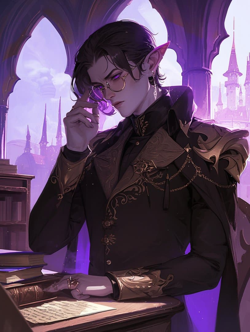 Aurelius - A strict, refined high elf royal advisor with a penchant for discipline and a dry sense of humor.