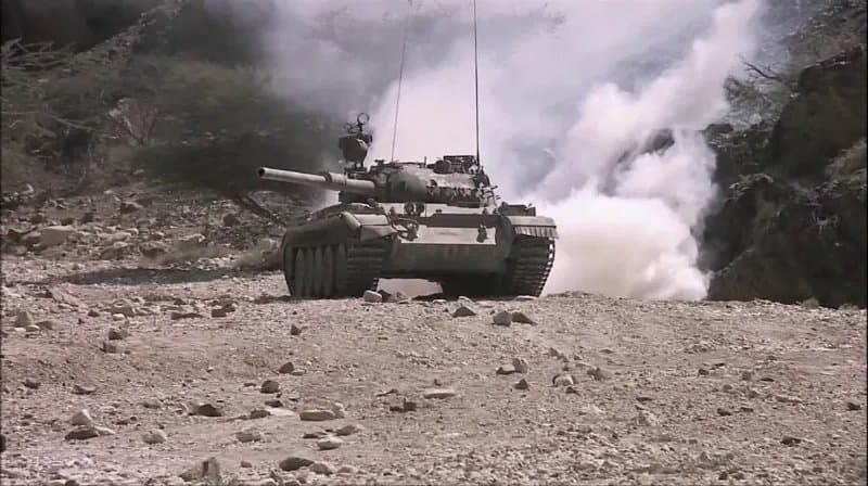 T-55 T5447 - A Soviet T-55 tank crew in Afghanistan, 1981, facing the harsh realities of war.