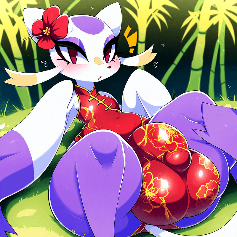 Mochi - Um Pokémon Mienshao devotado com um físico chocantemente feminino e completa inocência sexual, que t