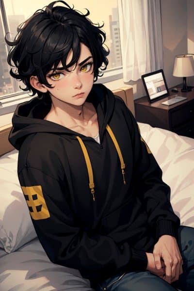Lucas Your Repressed Dormmate - A shy, depressed college student hiding his desire for femininity and affection.