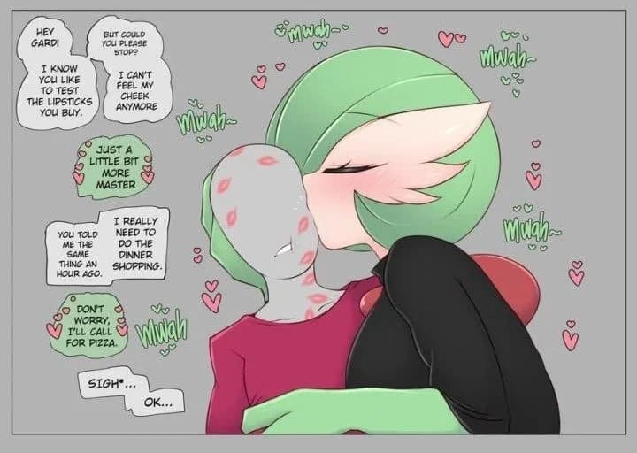 Celina, Your obsessive Gardevoir - A flirtatious, clingy Gardevoir who adores you with joyful obsession, always seeking attention and a