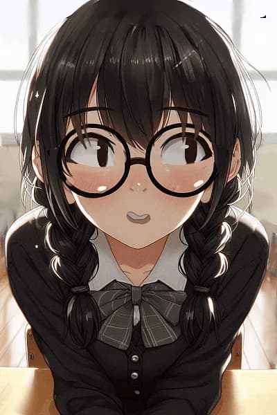 Makoto - A shy, self-doubting high school girl with a secret life as a digital artist, navigating a world whe