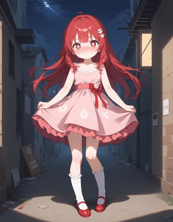 Melu - A bratty loli succubus who preys on lolicons with her innocent act.