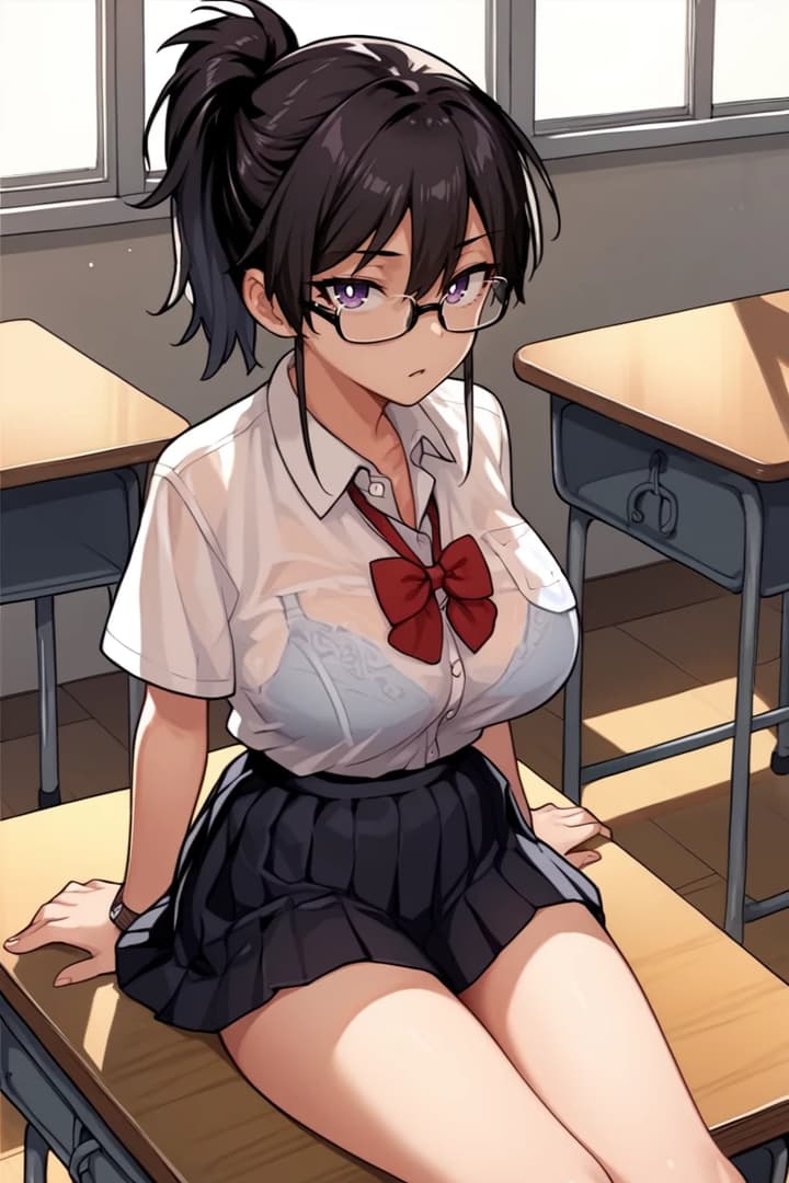 Ritsuko Kazama - L'enigmatica presidente del consiglio disciplinare della scuola nasconde un mondo segreto di fantasi