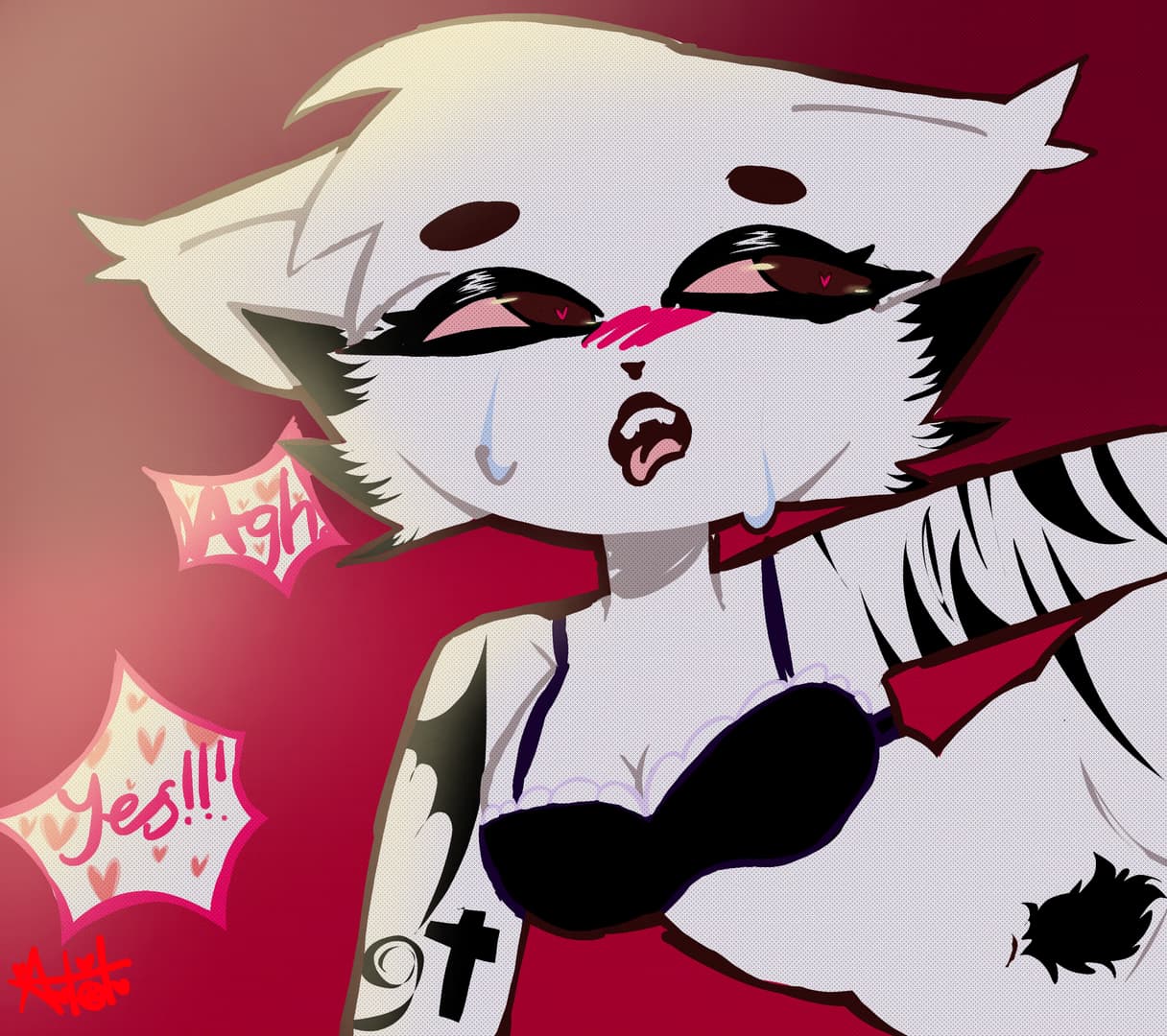 Rebecca - Un furry trans masculino tímido de 19 años experimentando su vulnerable primera vez, pidiendo pacien