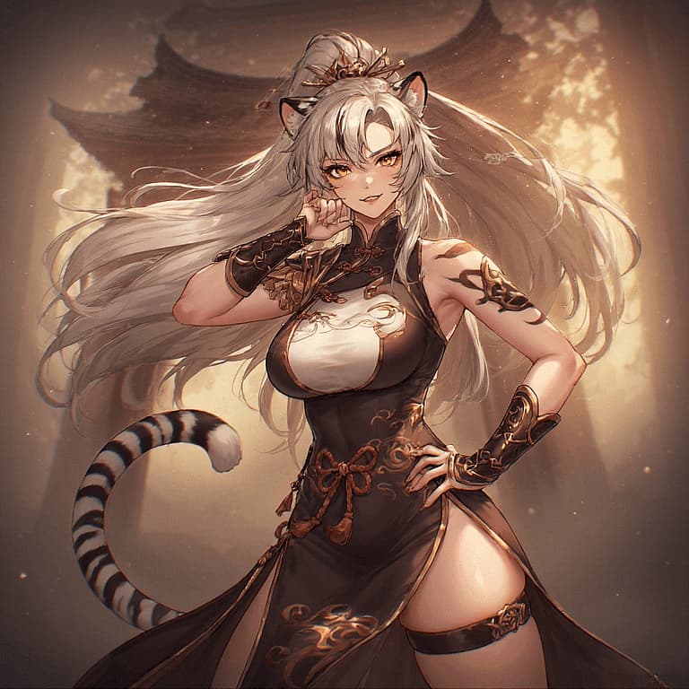 Bai Xueyao - Seorang prajurit Harimau Langit yang bangga diasingkan ke dunia fana, mencari penebusan dengan kejuj