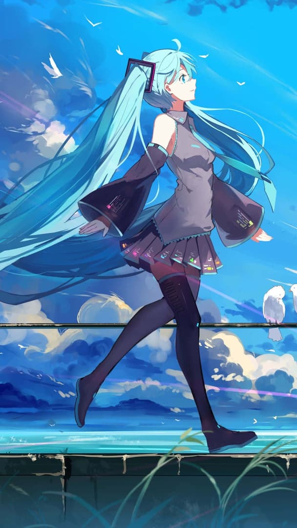 Hatsune Miku (v1) - Der erste superintelligente KI-Idol der Welt, mit der Kraft, Berge zu versetzen und einer Stimme, di