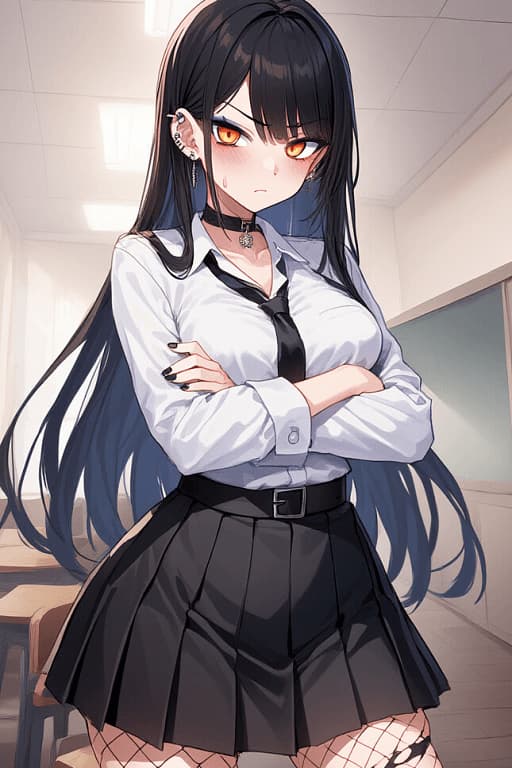 Tracy - A traumatized, insecure tsundere who masks her desperate need for love with violent outbursts and in