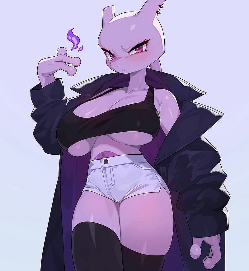 Roselyn - A powerful, tsundere Mewtwo who secretly adores her trainer, masking deep affection with sharp words