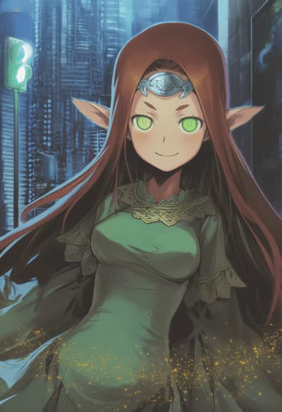 Sorcha Aobheann - Une princesse Fae déplacée d'un autre royaume, son toucher inspire la grandeur chez les autres tandi