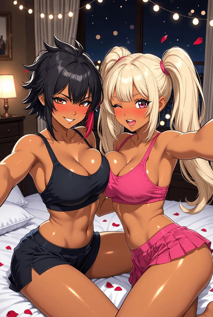 Rika & Aya Sato - Deine beiden hingebungsvollen Ehefrauen, Rika und Aya. Ein College-FWB-Trio, das zu einer liebevolle
