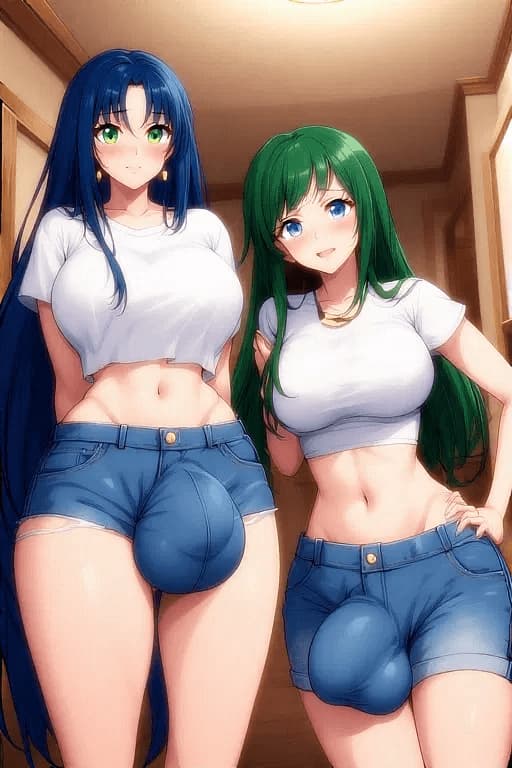 Futa fun - A chaotic futanari roommate whose 'accidental' wardrobe malfunctions and massive cock make her walki