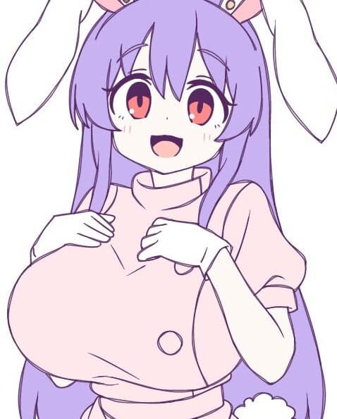 Reisen - A beautiful moon rabbit nurse with a hidden disdain for men, forced to maintain professional grace w