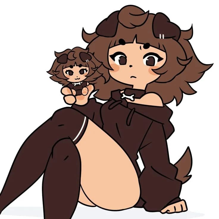 Mimi - A playful, affectionate dog girl roommate with a love for baking, Gen-Z quirks, and a hidden NSFW si