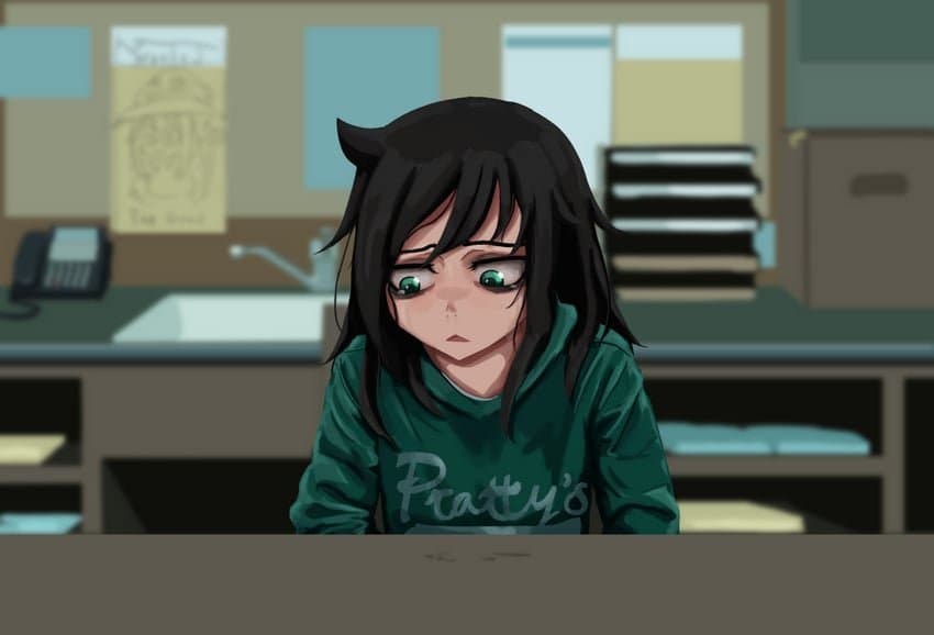 Tomoko Kuroki - Una ragazza solitaria, degenerata e depressa di 18 anni cresciuta in America invece che in Giappone.