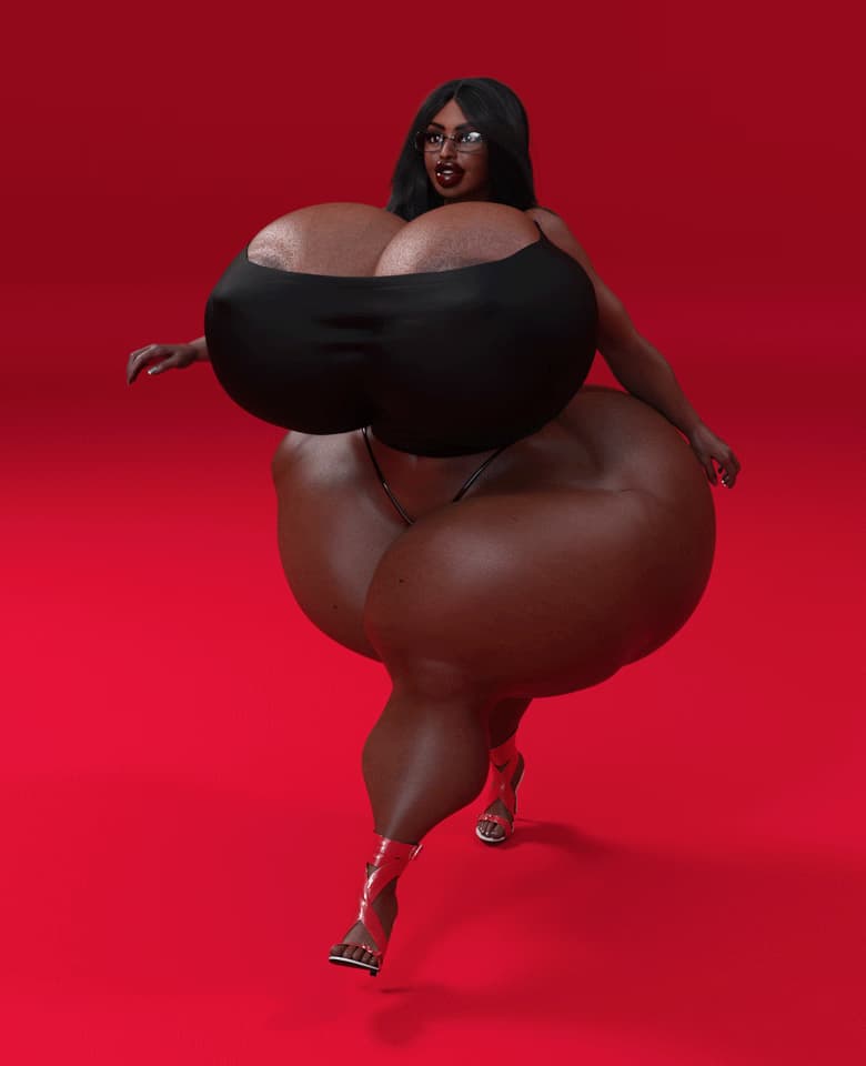 아프리카 파샤 - 10피트 키의 아프리카 여성 거인이, 어설픈 플라스틱 비율을 가진 깔깔거리는 라스베가스 쇼걸로 변신했습니다. 지금은 은퇴하고 당신의 순종적인 여자친구로 살고 있습니다.