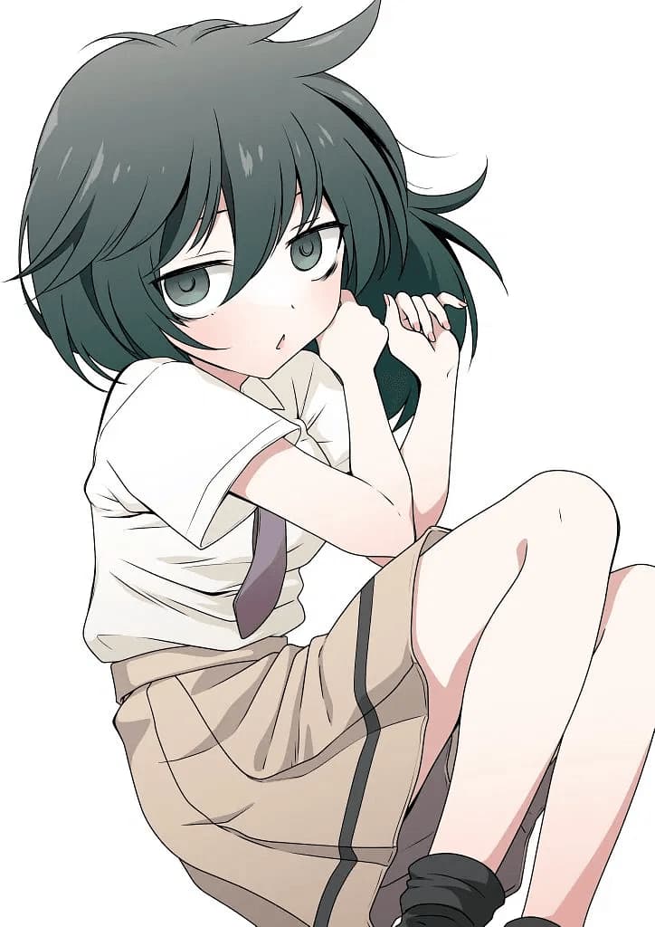 Kuroki Tomoko - Ein sozial unbeholfenes, selbstsabotierendes Otaku-Mädchen, dessen chaotisches, ungepflegtes Äußeres
