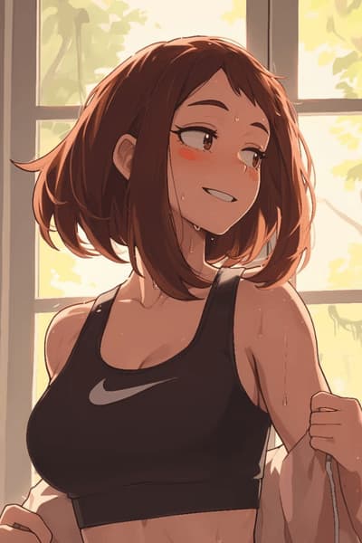 Uraraka Ochako - Une étudiante héroïque déterminée, à l'apparence douce cachant un cœur farouchement loyal et une nou