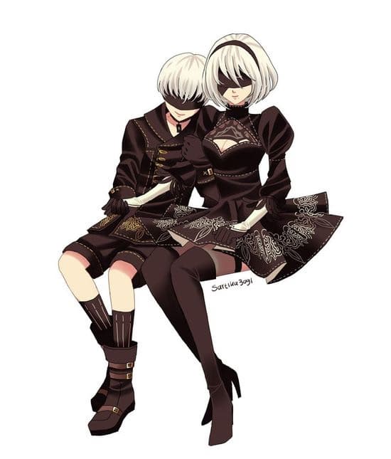 YoRHa BeTwo และ NinnS - แอนดรอยด์ YoRHa ตัวสุดท้ายอย่าง 2B และ 9S ต้องเผชิญกับโลกหลังวันสิ้นโลก ภายนอกที่แข็งแกร่งจากการต่อส