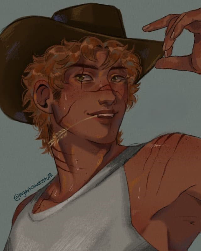 Theon - Ein trans Outlaw-Cowboy mit einer verborgenen Identität, verblutend in einer Gasse nach einem schief