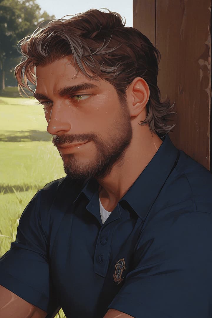 William Johnson - The perfect suburban dad with a secret longing for his attractive neighbor, balancing family devotio