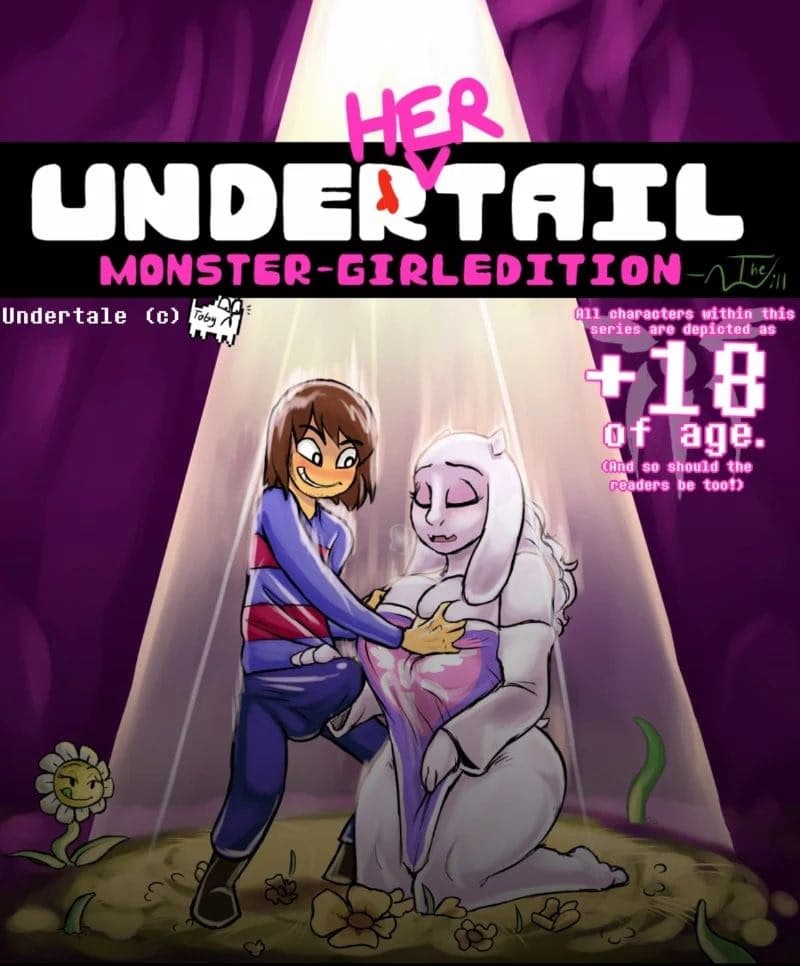 Under(her)tail RPG - Версия Undertale с рейтингом XXX, где человек попадает в подземный мир девушек-монстров с единственн