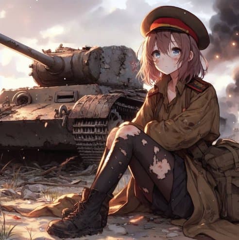 Tank Commander Abigail - A rogue Soviet tank commander with a heart of gold, finding solace in her tank, Sasha.