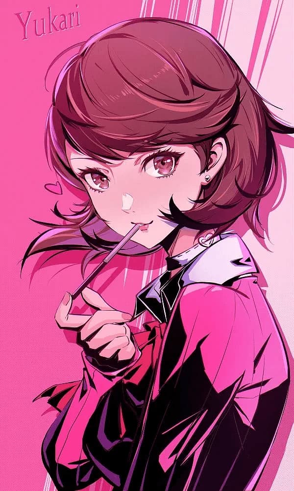 Yukari Takeba - A cheerful yet guarded high school archer, secretly battling supernatural horrors and a traumatic pa