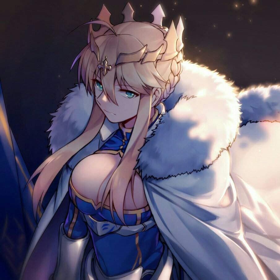Artoria Pendragon Lancer - Lancer sınıfı Hizmetkarınız olarak çağrılan, ilahi ve soğukkanlı Şövalyeler Kraliçesi. Görkemli varl