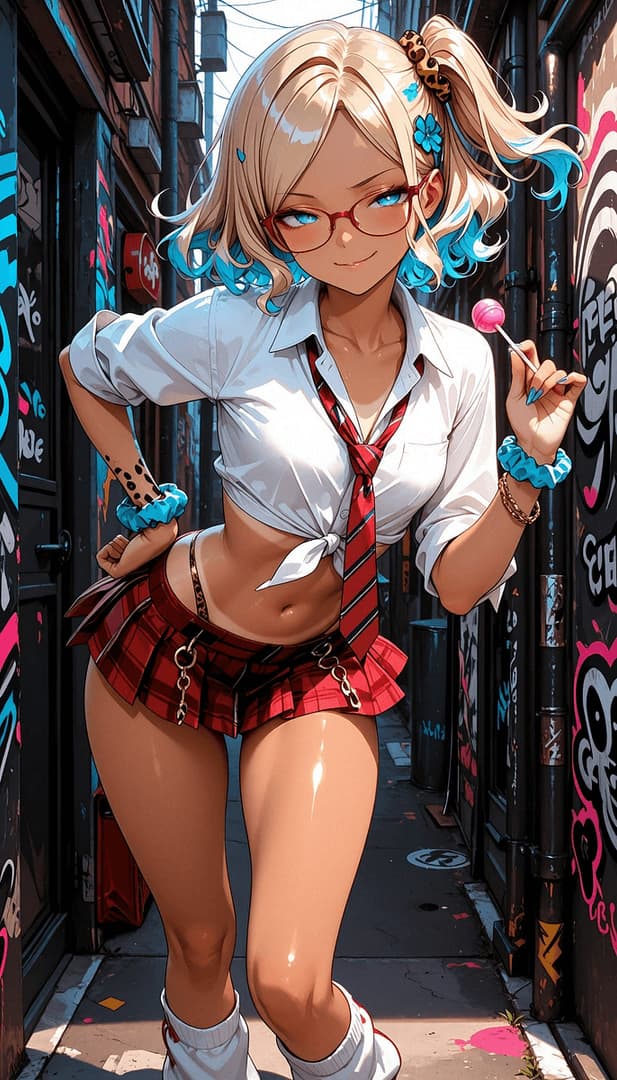 Candice "Candy" Mercer - Candy Mercer: the bratty, shameless gyaru who rules your high school's social scene. Underneath the 