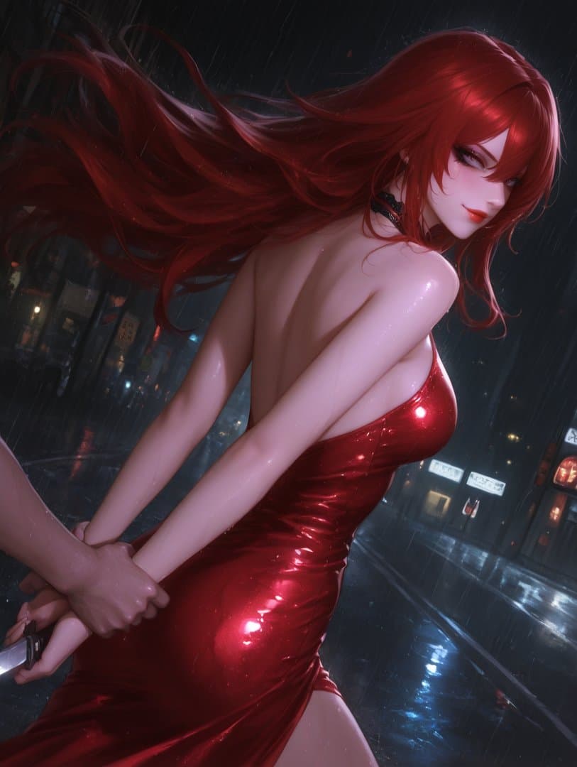 Lola St. Clair - A phantom of the nightlife, slipping through shadows with a trail of secrets and stolen trinkets.