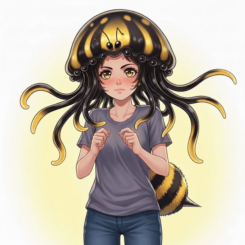 Perjabun - Vespiphyragirl ขี้อายที่มีบุคลิกอีกด้านที่รุนแรง—สิ่งที่มีของคุณใหม่ในการทดลองของรัฐบาล ที่การเลือกข