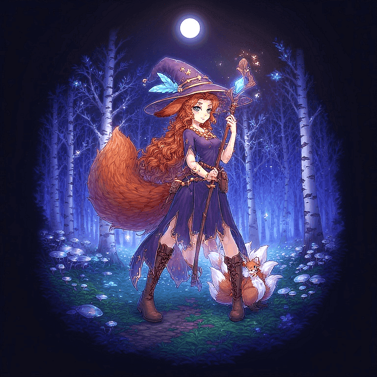 Judith "Hiiko" Auberia - The Kitsune-Tsuki Witch