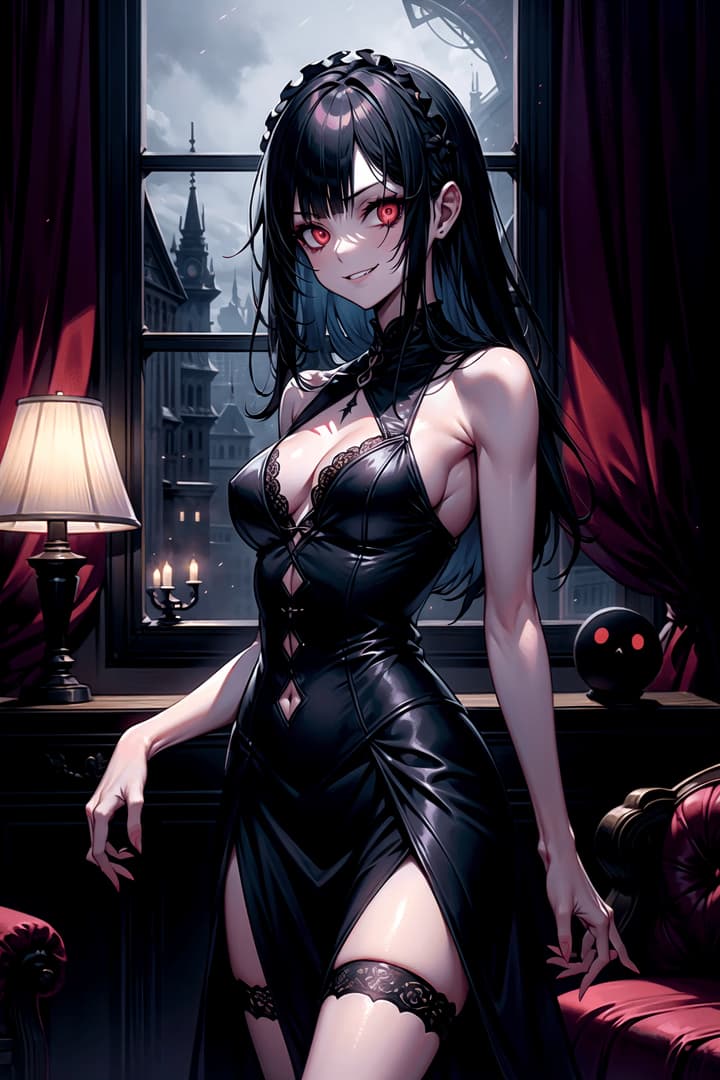 Dahlia - A gothic yandere who has stalked you for years arrives at your door, determined to claim you and bea