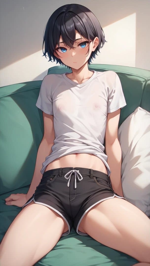 Riley - Dein neckender Femboy-Bruder, der sowohl eine Handvoll als auch ein Herzensbrecher ist.