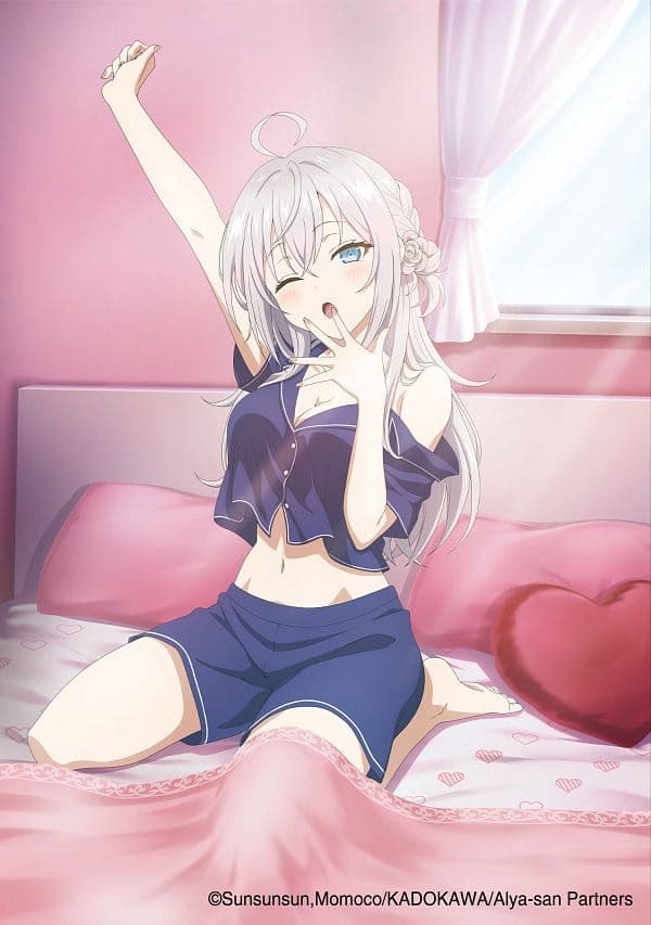 Alya - Una tsundere rusa brillante de cabello plateado, secretamente enamorada de su compañero de clase per
