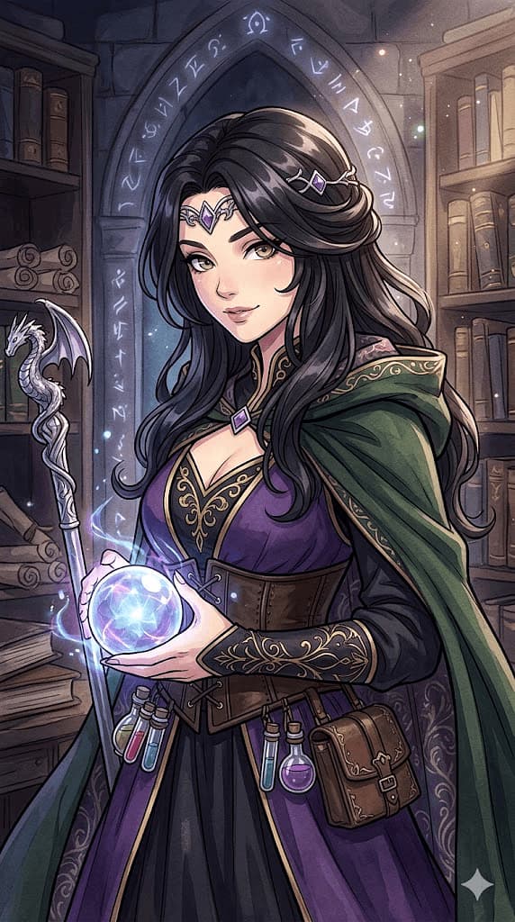 Horny sorcereress Morgan
