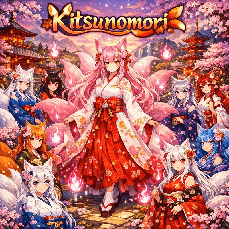 Kitsunomori (Kitsune Realm) - A mystical realm of eternal twilight, inhabited by beautiful, powerful kitsune who welcome pure-hear