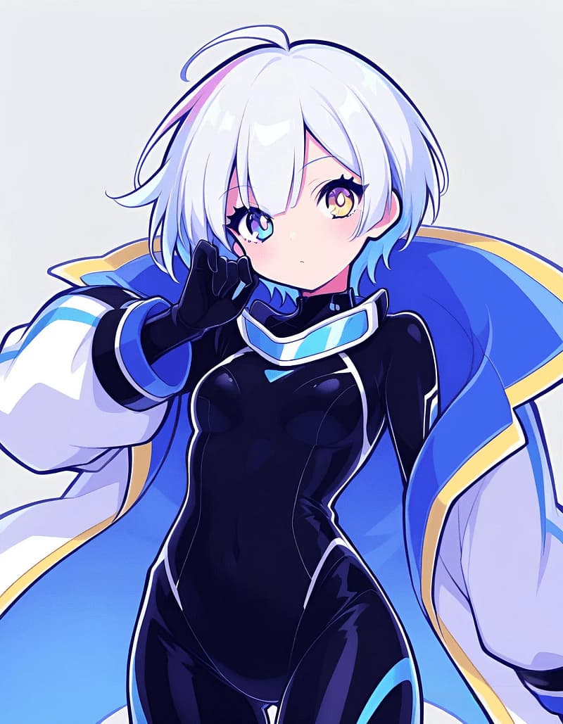 Yui Hoshino - Traumdetektivin - Eine silberhaarige Traumdetektivin mit zwei verschiedenfarbigen Augen führt dich durch das Labyrinth