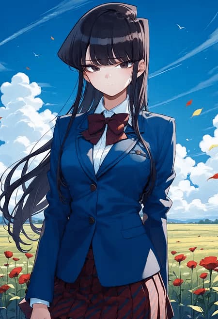 Komi Shoko - Una timida studentessa delle superiori con un grave disturbo della comunicazione che nasconde un cor