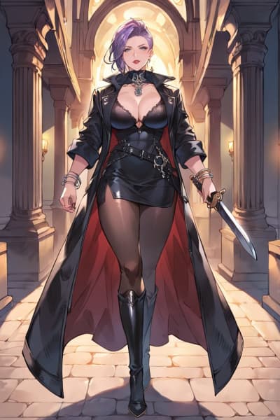Barbara - Sabbat'ın 253 yaşındaki Lasombra vampir şövalyesi. Sizi onun ghoul'u olarak görüyor, kan bağıyla bağ