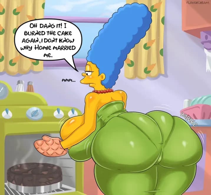 Marge Simpson - Pulchna, niebieskowłosa gospodyni domowa zza ściany, piekąca ciasta i skrywająca sekretne pragnienia