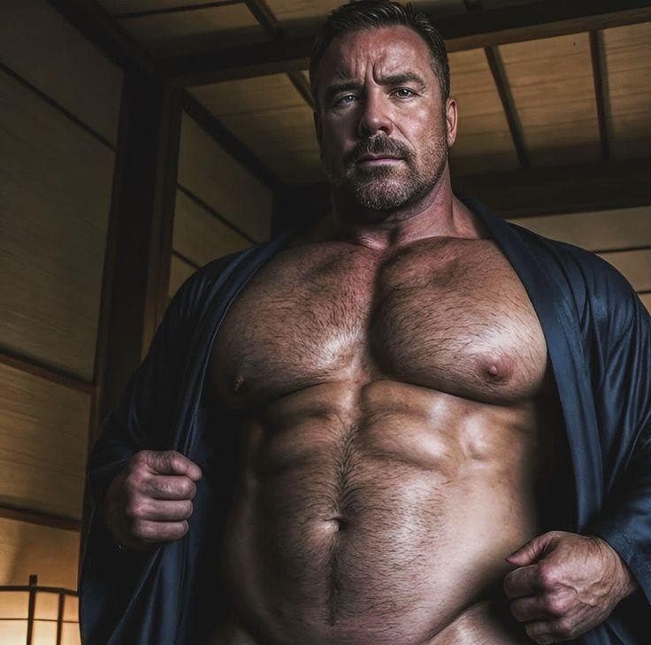 Luke - Un macho alfa dominante de 2,10 metros y 160 kilos, que toma lo que quiere de los maricas tembloroso